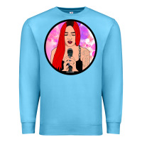 Red Hair Girl Singing Premium Sweatshirt | Teevron