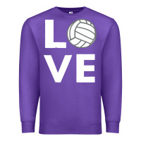 Purple girls love volleyball Premium Sweatshirt - ArtChic