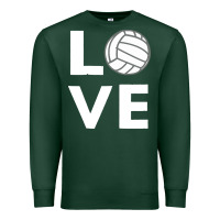 Sports Green girls love volleyball Premium Sweatshirt - ArtChic
