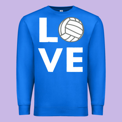 Girls Love Volleyball Premium Sweatshirt Designed By Artchic