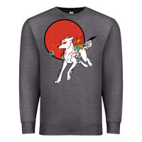 Charcoal Heather Okami Premium Sweatshirt - ArtChic