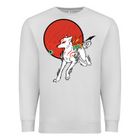 Dove Grey Okami Premium Sweatshirt - ArtChic