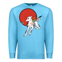 Ocean Blue Okami Premium Sweatshirt - ArtChic