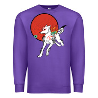 Purple Okami Premium Sweatshirt - ArtChic