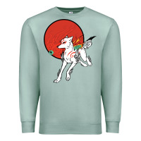 Seafoam Okami Premium Sweatshirt - ArtChic