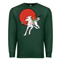 Sports Green Okami Premium Sweatshirt - ArtChic