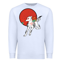 White Okami Premium Sweatshirt - ArtChic