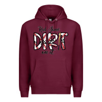 Burgundy rub somedirt on it baseball Premium Hoodie - CowhideDigitalArt