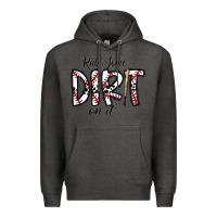 Charcoal Heather rub somedirt on it baseball Premium Hoodie - CowhideDigitalArt