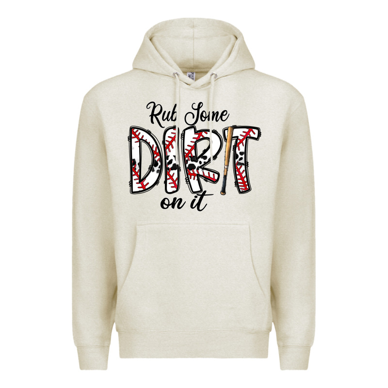 Rub Somedirt On It Baseball Premium Hoodie by CowhideDigitalArt | Teevron
