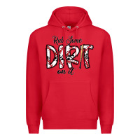 Red rub somedirt on it baseball Premium Hoodie - CowhideDigitalArt
