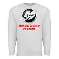 Dove Grey Mercury Marine Outboard Boat Premium Sweatshirt - ArtChic