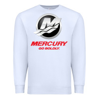 White Mercury Marine Outboard Boat Premium Sweatshirt - ArtChic