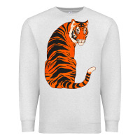 Oatmeal Heather tiger Premium Sweatshirt - ArtChic