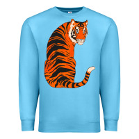 Ocean Blue tiger Premium Sweatshirt - ArtChic