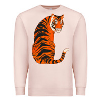 Pale Pink tiger Premium Sweatshirt - ArtChic