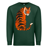 Sports Green tiger Premium Sweatshirt - ArtChic