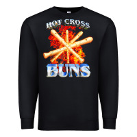 Black hot cross buns t shirt Premium Sweatshirt - ArtChic