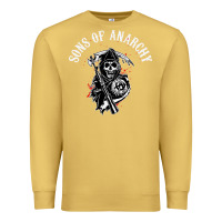 Antique Gold horror skull sons of anarchy Premium Sweatshirt - ArtChic