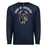 Navy horror skull sons of anarchy Premium Sweatshirt - ArtChic
