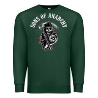 Sports Green horror skull sons of anarchy Premium Sweatshirt - ArtChic