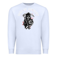 White horror skull sons of anarchy Premium Sweatshirt - ArtChic