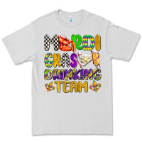 Dove Grey mardi gras drinking team with glasses olivia Premium Tee - OliviaCreatesArt