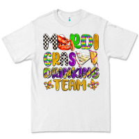 White mardi gras drinking team with glasses olivia Premium Tee - OliviaCreatesArt