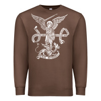 St Michael Archangel Catholic Angel Defend Us Premium Sweatshirt | Teevron