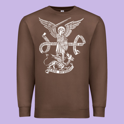 St Michael Archangel Catholic Angel Defend Us Premium Sweatshirt Designed By Artchic