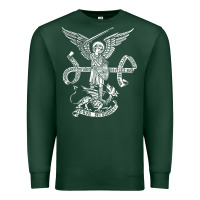 Sports Green st michael archangel catholic angel defend us Premium Sweatshirt - ArtChic