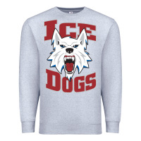 Heather Grey Fairbanks Ice Dogs Premium Sweatshirt - ArtChic