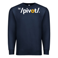 Navy The Pivot Podcast Premium Sweatshirt - ArtChic