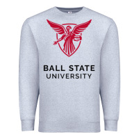 Heather Grey ball.state.university.merch Premium Sweatshirt - ArtChic