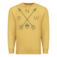 Antique Gold pacific northwest mountain  cool pnw pacific northwest t shirt Premium Sweatshirt - ArtChic
