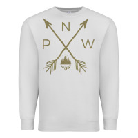 Dove Grey pacific northwest mountain  cool pnw pacific northwest t shirt Premium Sweatshirt - ArtChic