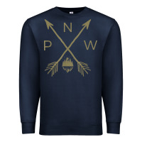 Navy pacific northwest mountain  cool pnw pacific northwest t shirt Premium Sweatshirt - ArtChic