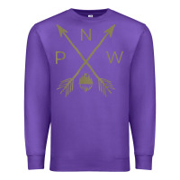 Purple pacific northwest mountain  cool pnw pacific northwest t shirt Premium Sweatshirt - ArtChic