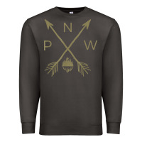 Smoke pacific northwest mountain  cool pnw pacific northwest t shirt Premium Sweatshirt - ArtChic