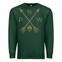 Sports Green pacific northwest mountain  cool pnw pacific northwest t shirt Premium Sweatshirt - ArtChic