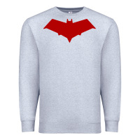 Heather Grey red hood Premium Sweatshirt - ArtChic