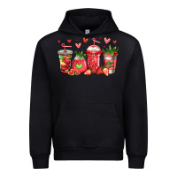 Black strawberry coffee cups Urban Hoodie - Jasminsmagicworld