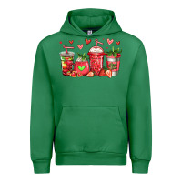 Emerald strawberry coffee cups Urban Hoodie - Jasminsmagicworld