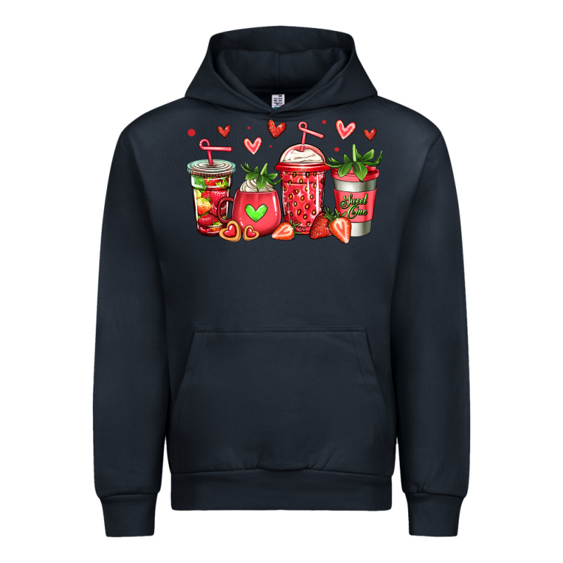 Strawberry Coffee Cups Urban Hoodie by Jasminsmagicworld | Teevron