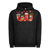 Pigment Black strawberry coffee cups Urban Hoodie - Jasminsmagicworld