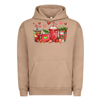 Pigment Burro strawberry coffee cups Urban Hoodie - Jasminsmagicworld