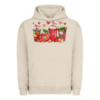 Pigment French Oak strawberry coffee cups Urban Hoodie - Jasminsmagicworld