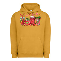 Pigment Peanut Butter strawberry coffee cups Urban Hoodie - Jasminsmagicworld