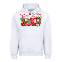 White strawberry coffee cups Urban Hoodie - Jasminsmagicworld