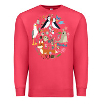 Cardinal Puffin Rock gift for fans puffin rock characters Premium Sweatshirt - ArtChic